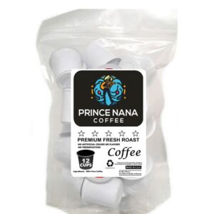 Prince Nana 12 Pack Single Serve Cups - Coffee Pods - Medium Roast