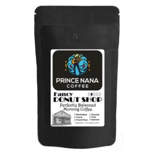 Prince Nana Fancy Donut Shop Medium Coffee Whole Bean 10 Oz
