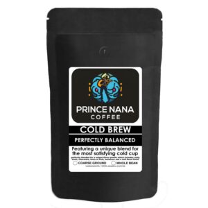 Prince Nana Cold Brew Coarse Coffee Grounds 10 Oz